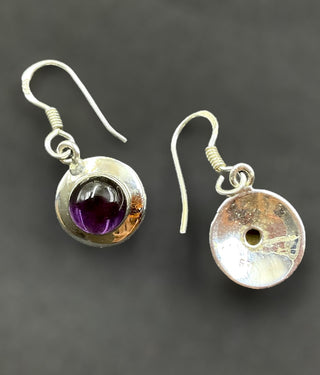 The Tiara Silver Gemstone Earrings (Amethyst)