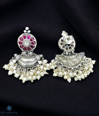 The Kamalam Silver Earrings (Oxidised)