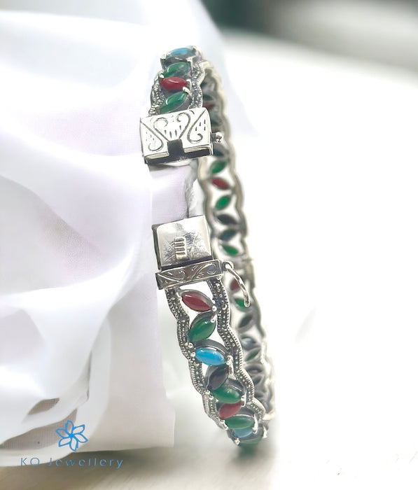 The Gemstone Sparkle Silver Marcasite Openable Bracelet