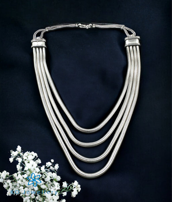 The Silver Layered Chain Necklace