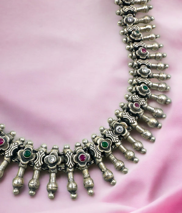 The Jayant Silver Necklace & Earrings