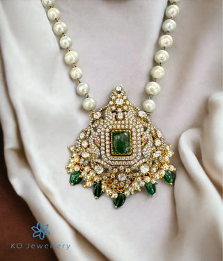 The Laila Silver Polki Pearl Necklace