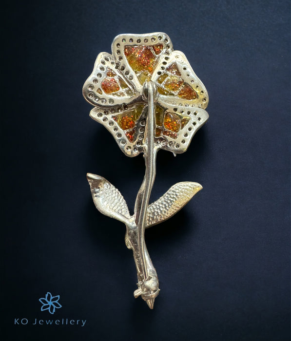 The Floral Silver Brooch