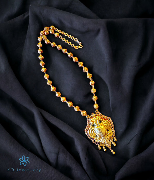 The Madhav Silver Gandaberunda Necklace