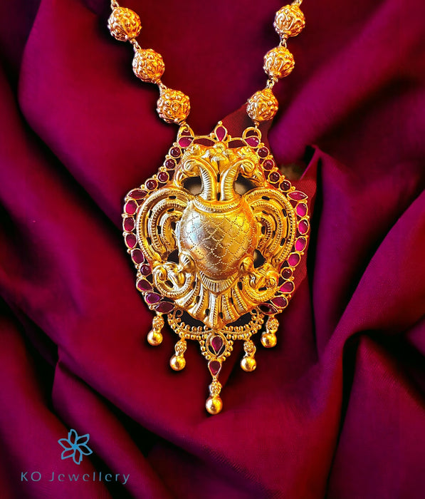 The Madhav Silver Gandaberunda Necklace
