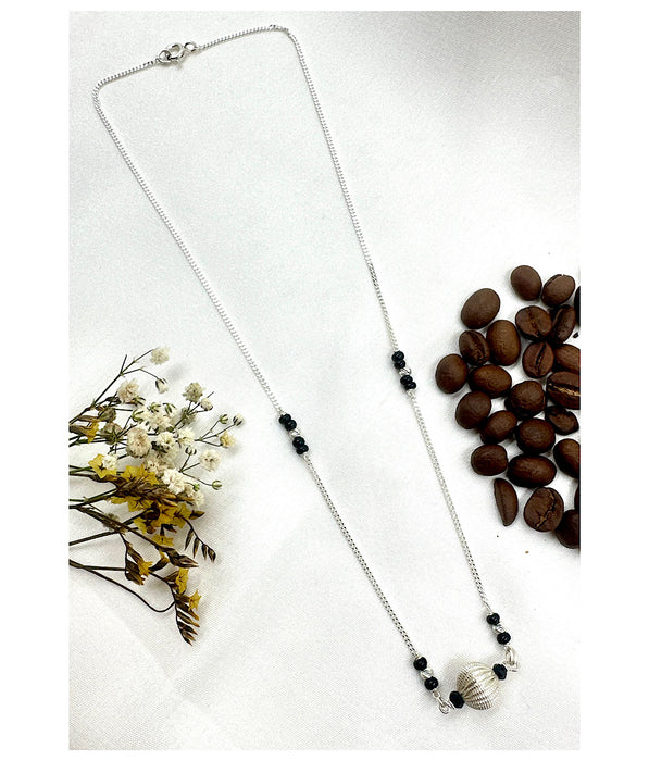The Silver Beads Necklace/ Mangalsutra