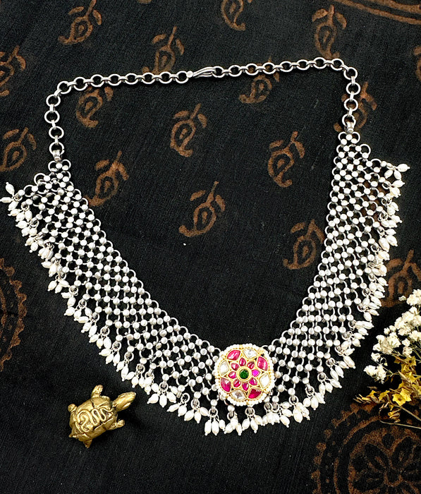 The Jadau Silver Necklace