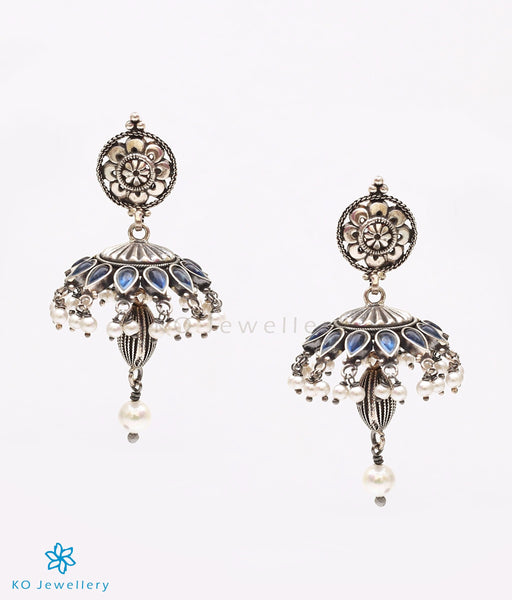 Girl Heavy Look Oxidised Silver Earrings at Rs 55/pair in Sahibabad | ID:  21628475962