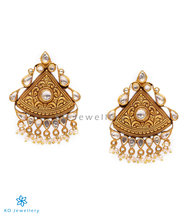 Purchase glass polki jewellery gold-plated earrings online