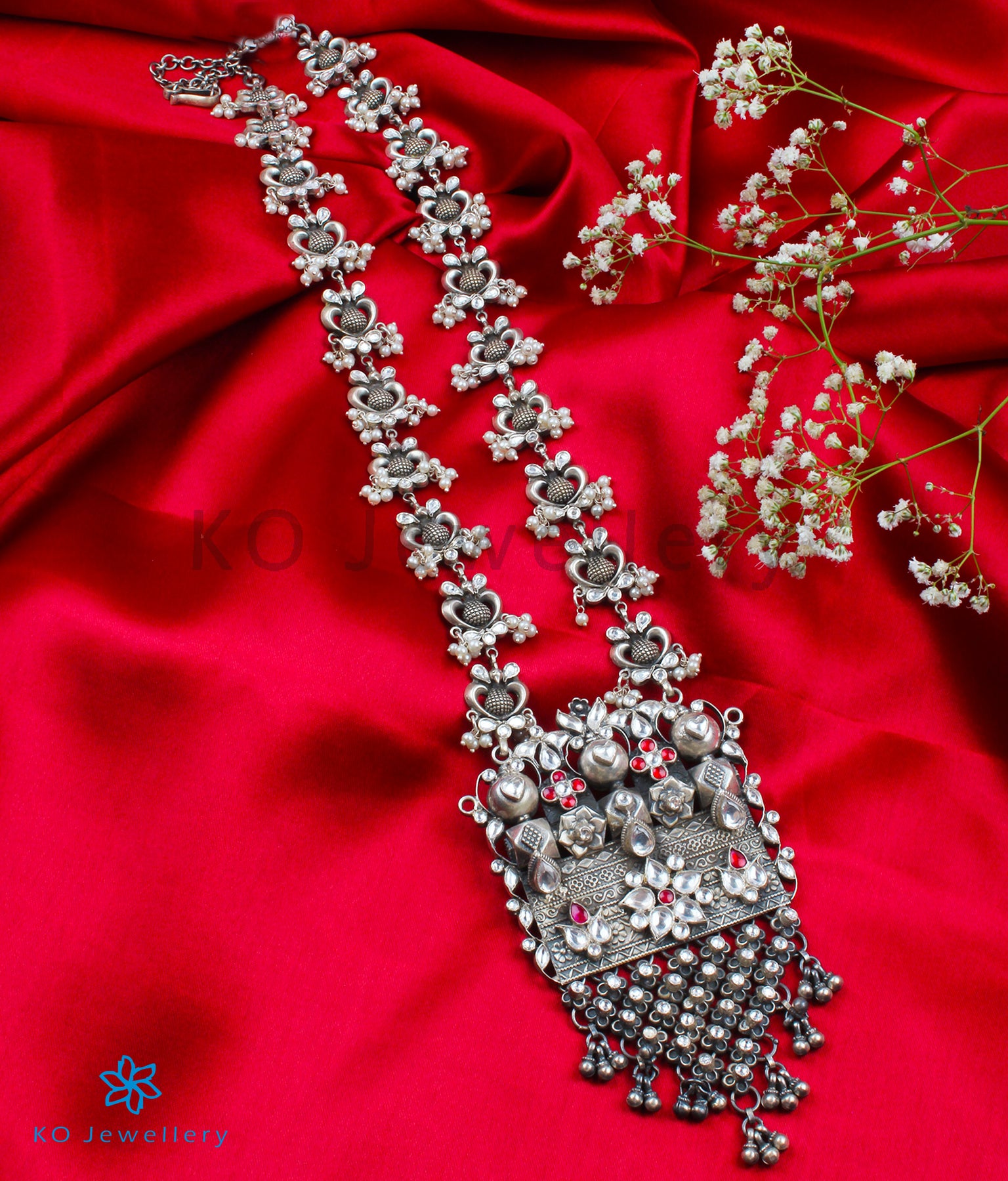 Buy Silver Necklaces, 925 Sterling Silver necklace sets online India
