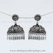 oxidized 925 silver earrings large