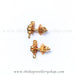 Gold plated silver hand crafted earrings wedding collection
