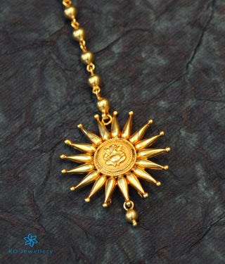 The Durja Silver Ganesha Maang Tikka