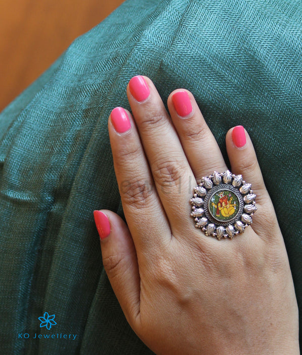 The Ekadanta Silver Ganesha Finger Ring