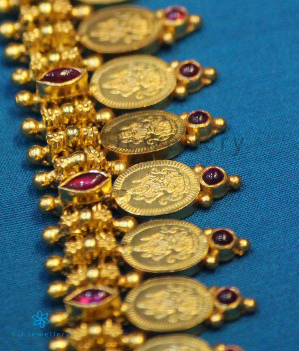 The Rudrani Antique Silver Lakshmi Coin Necklace