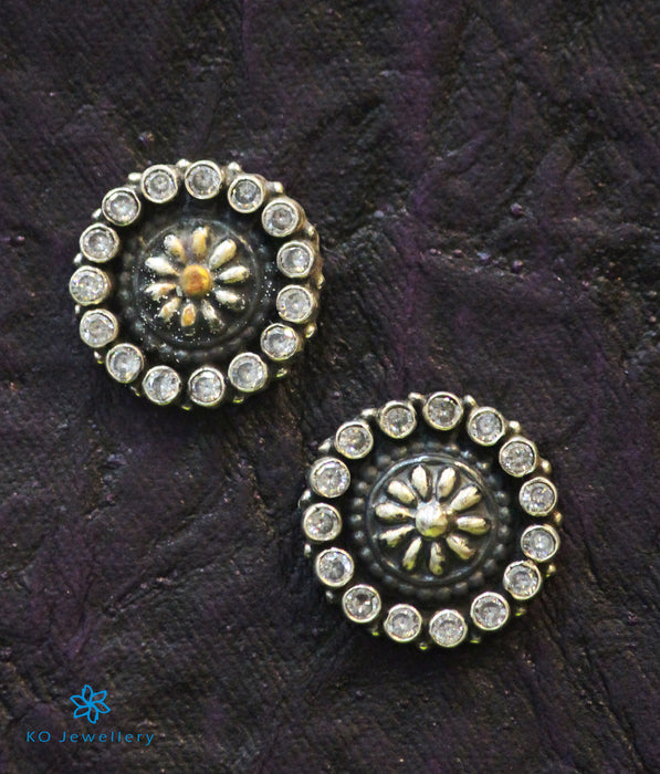 The Chakra Silver Gemstone Earrings (White)