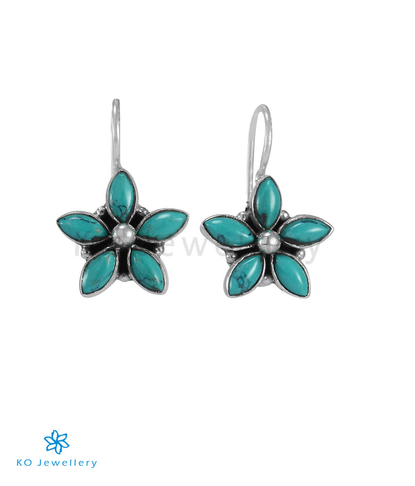 The Amita Silver Gemstone Earrings (Turquoise)