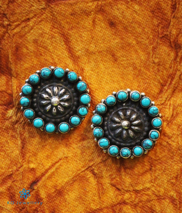 The Chakra Silver Gemstone Earrings (Turquoise)
