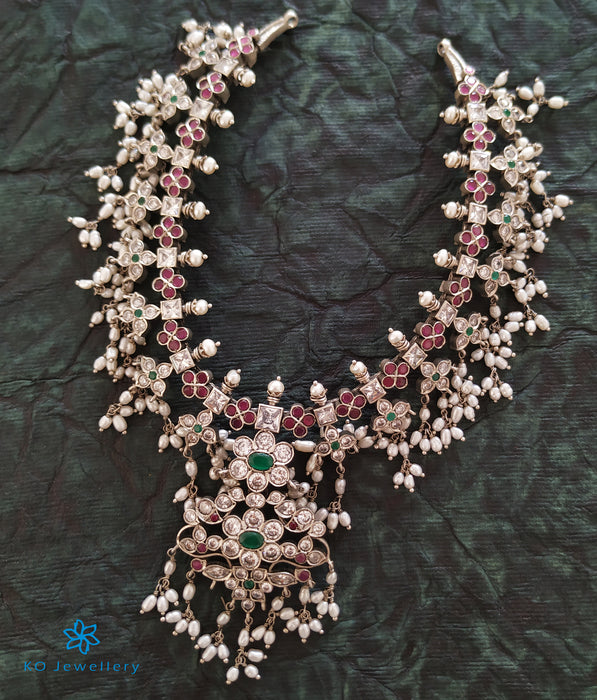 The Ameya Silver Guttapusalu Necklace