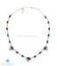 Multi-coloured gemstone necklace for work