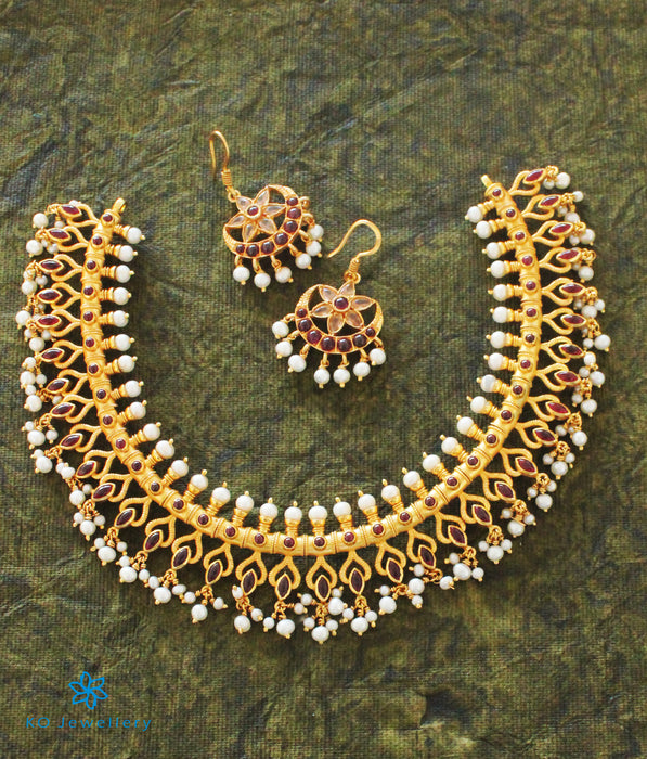 The Dharitri Silver Pearl Necklace