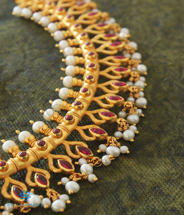 The Dharitri Silver Pearl Necklace