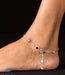 buy pure silver anklets online with handmade charms