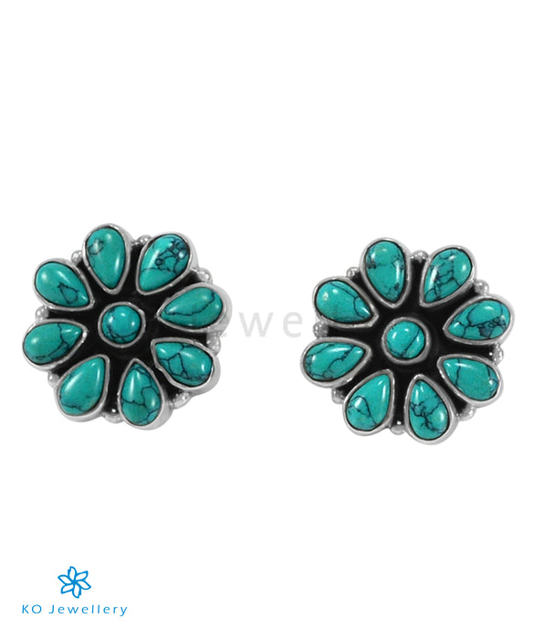 The Adit Silver Gemstone Earings (Turquoise)