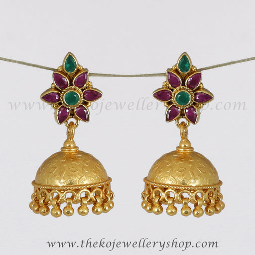 Jaipur jewellery silver jhumka handcrafted