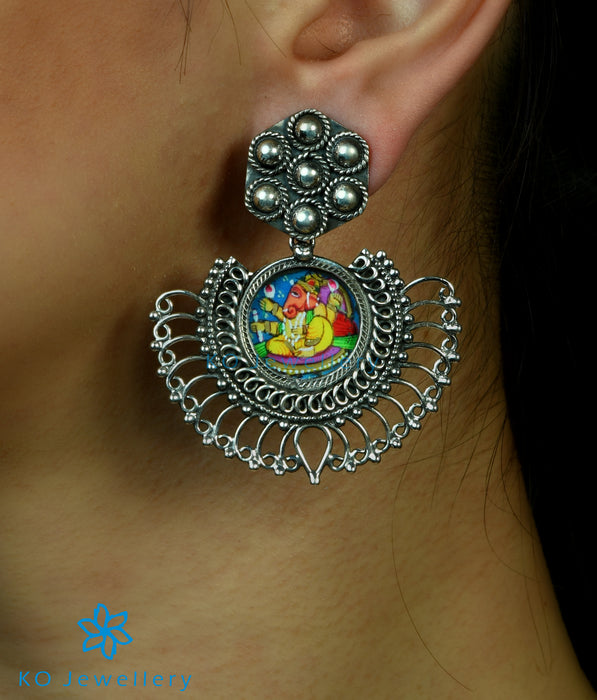 The Devavat Silver Ganesha Earrings