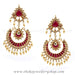 Gold plated silver hand crafted earrings for women