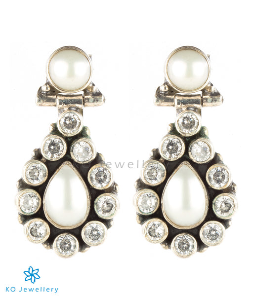 Pearl and cubic zircon handcrafted gemstone jewellery online