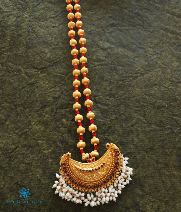 The Vaidehi Jomale Silver Necklace (Red)