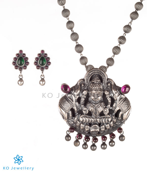 The Shrinika Silver Lakshmi Necklace