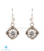Sparkling white zircon earrings for any time any occassion