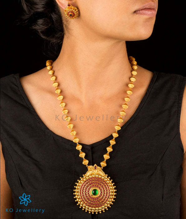 Gold dipped traditional South Indian temple jewellery designs