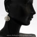 silver nature themed earrings office wear