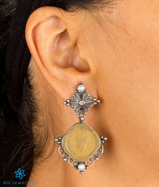 The Niska Antique-Coin Silver Earrings