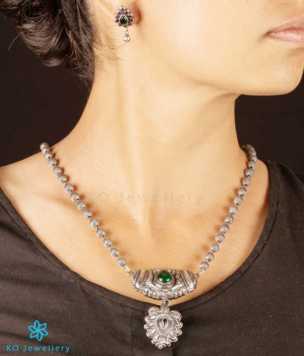 The Drishya Silver Reversible Necklace