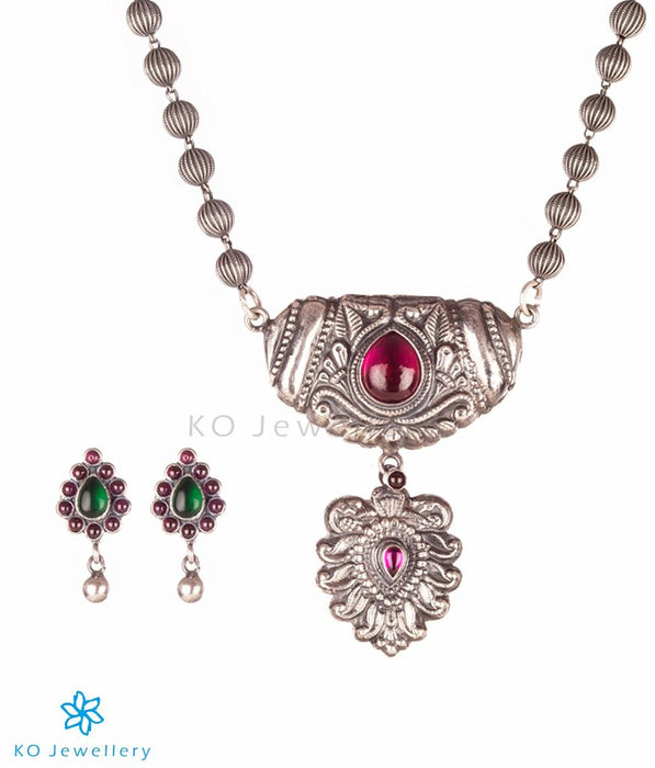 The Drishya Silver Reversible Necklace