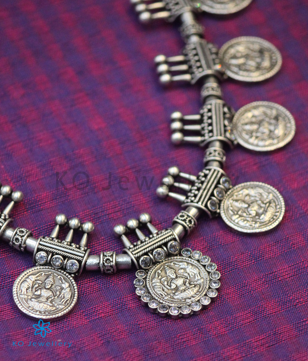 Silver kasu mala online Clearance