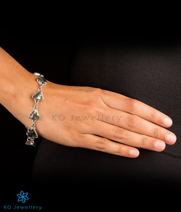Stunning abalone charm bracelet for office wear