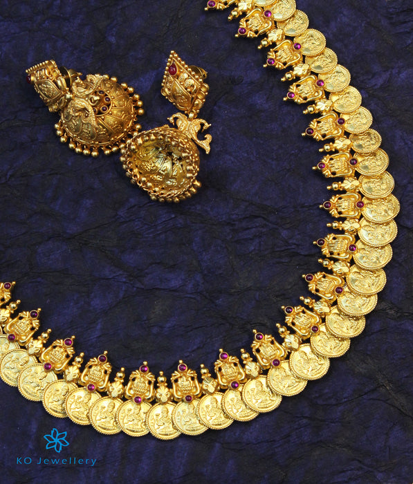 The Dhriti Antique Silver Lakshmi Kasumala Coin Necklace/Waistbelt