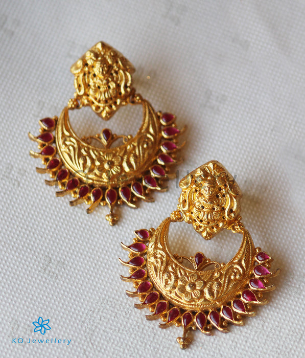 The Isha Silver Lakshmi Chand Bali Earrings