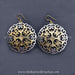 Pure silver gold finish indian ethnic earrings for women 