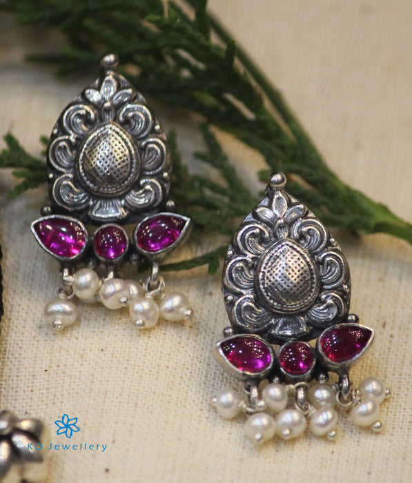 The Iruthalaipakshi Silver Necklace (Oxidised)