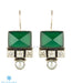 Dark green fine handcrafted gemstone earrings online
