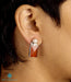Smart silver earrings with pretty gemstones