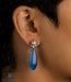 Long gemstone earrings for Western wear