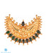 gold plated long necklace with Lakshmi pendant